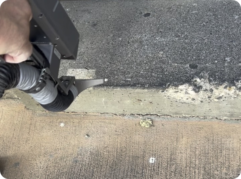 Laser Concrete Cleaning